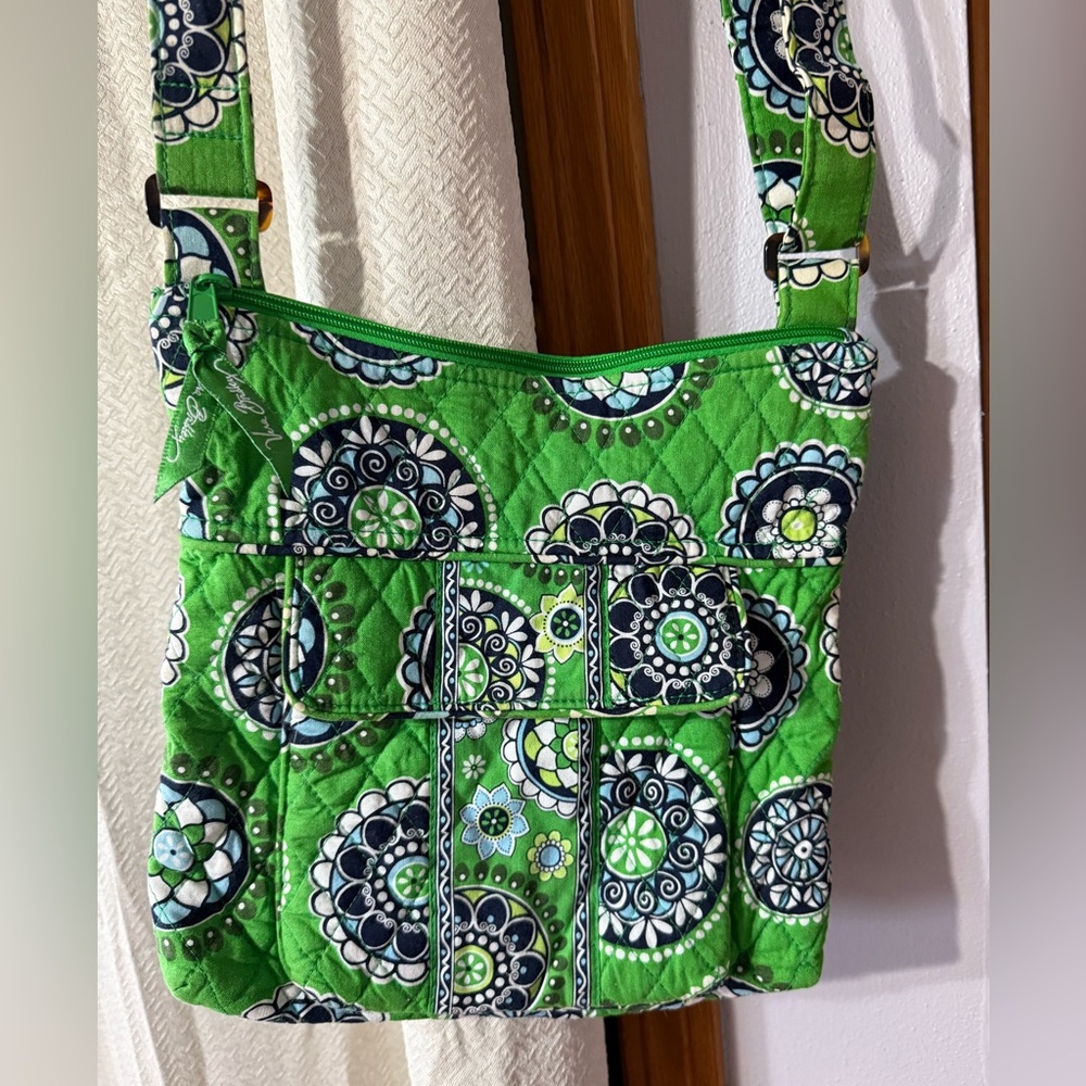Vera Bradley Green medallion Crossbody Bag